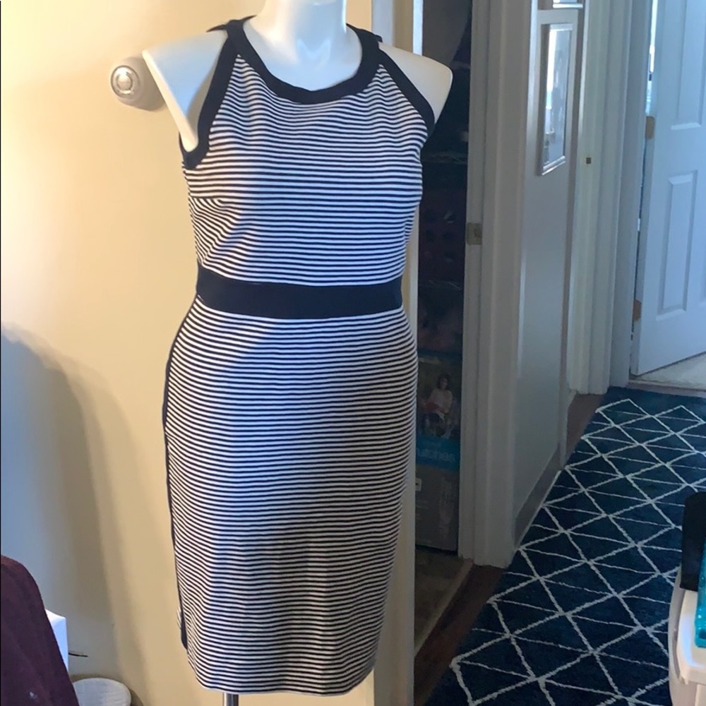 SALE ❗️❗️❗️NWT Ann Taylor Blue/White Striped Dress Size 12